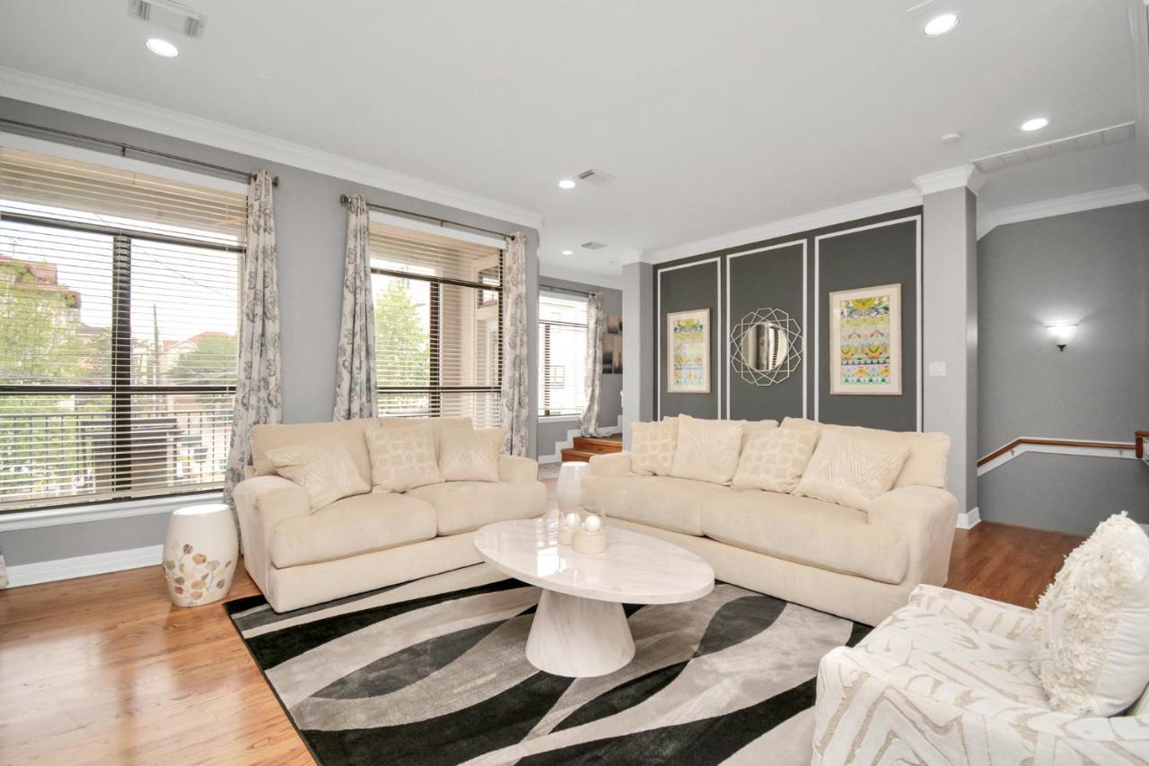 3Br 3Ba Upscale Luxury Home In The Heights Houston Extérieur photo
